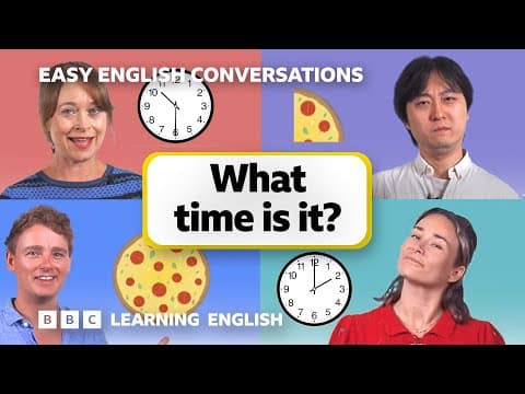 Learn to Talk about the Time: Easy English Conversations