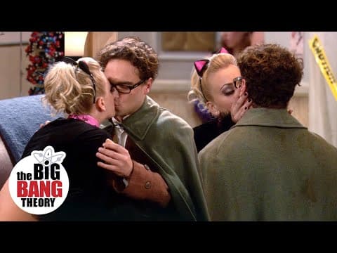 Leonard Kisses Penny for the First Time, Twice