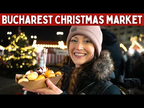 BUCHAREST Christmas Market FOOD Tour (CHEAP + UNDERRATED)