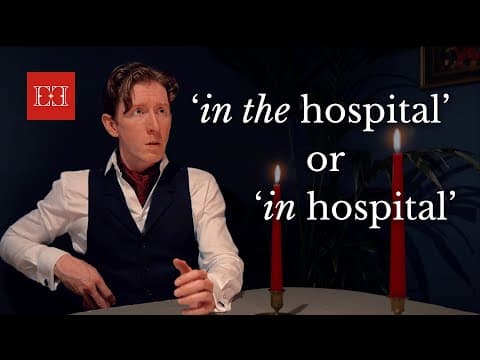 In Hospital or In the Hospital?