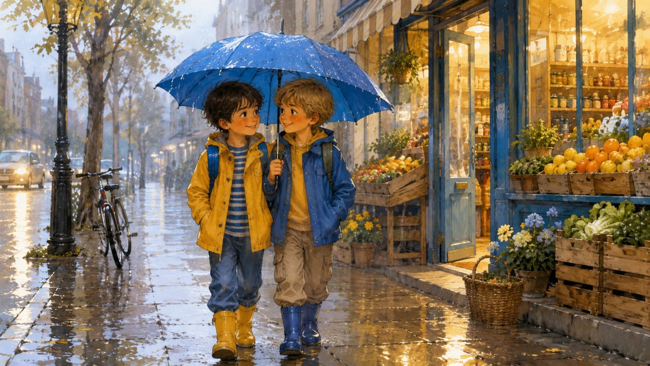 The Blue Umbrella
