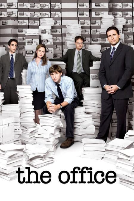 Poster-style preview for a MovEng Watch collection about learning workplace English with The Office
