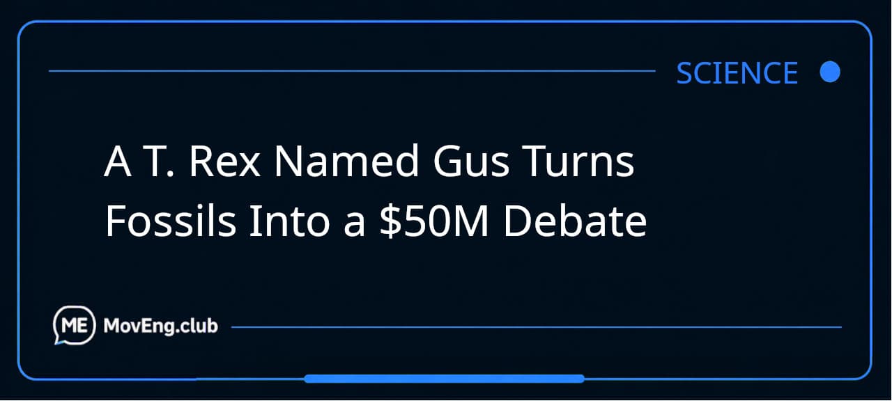 A T. Rex Named Gus Turns Fossils Into a $50M Debate